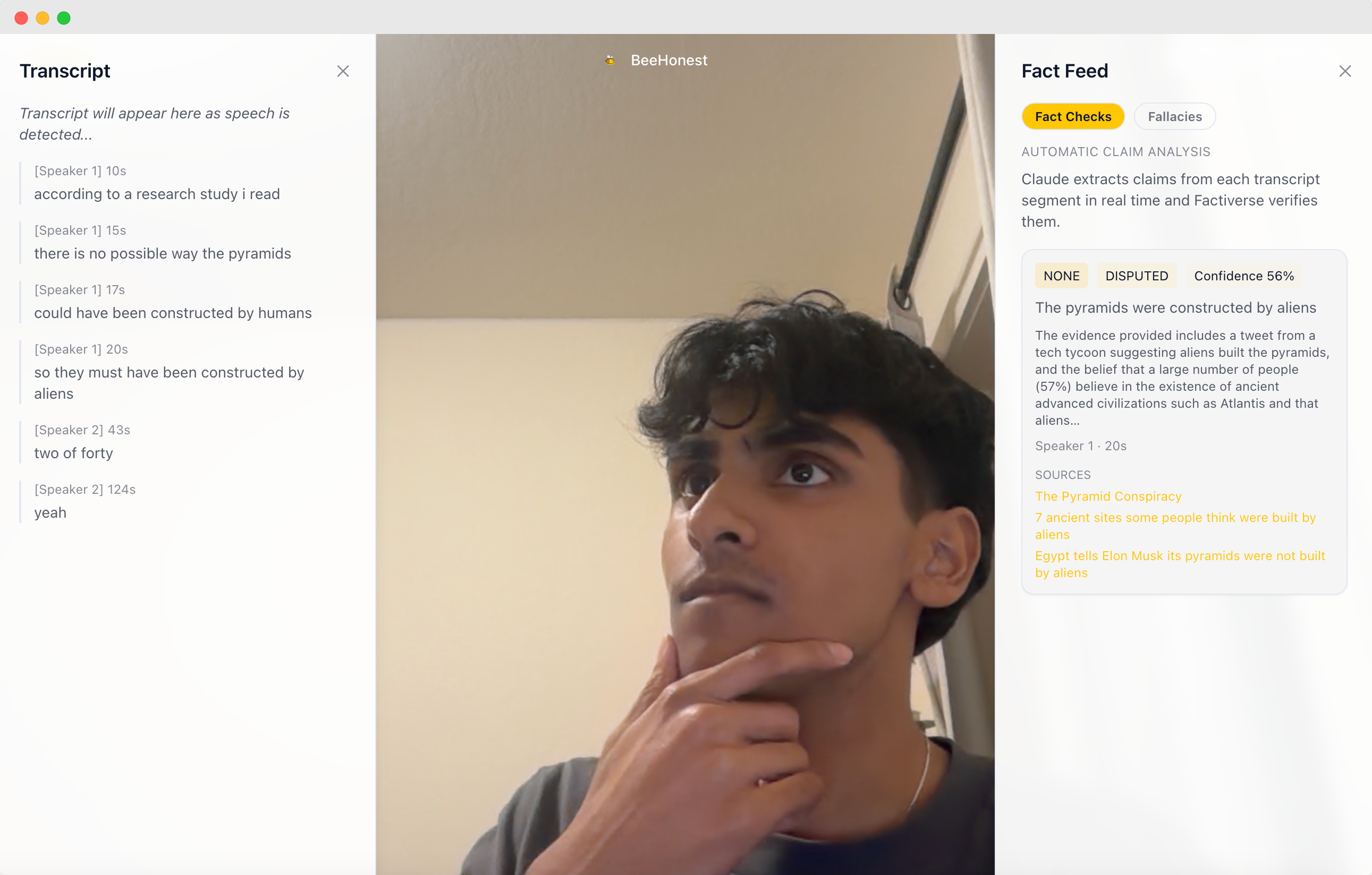 BeeHonest: Debate Fact & Fallacy Checker image 5